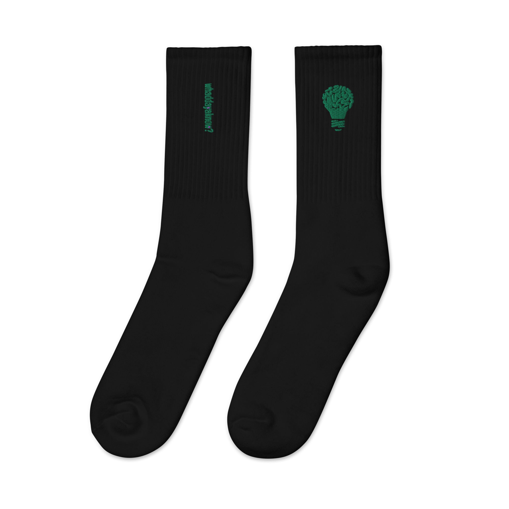 Whaddayaknow? Quiz Night Comfort - Embroidered Logo Socks