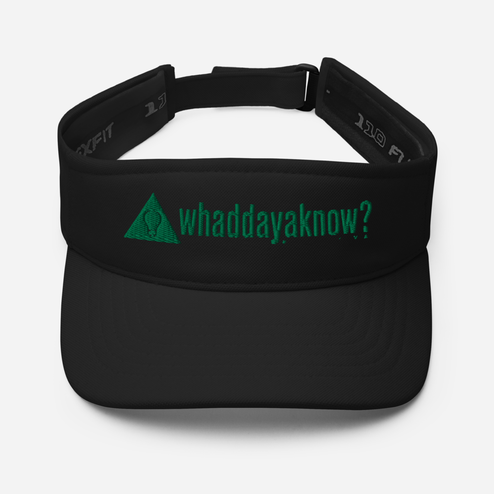 Whaddayaknow? Visor